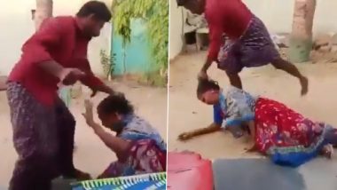 Andhra Pradesh Shocker: Son Assaults Elderly Parents Over Land Dispute in Annamayya, Case Registered; Disturbing Video Surfaces